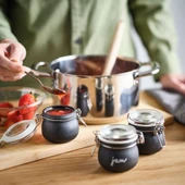 Ikea Korken Kapaklı Cam Kavanoz Cam-Siyah 13 Cl 3 Adet 50579890 - 3