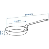 IKEA Vardagen Karbon Çelik Tava, Karbon Çelik, 13 cm - 3