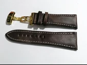 Fado Her Saate Uygun  Kelebek  Toka   26 MM    Hakiki Deri (282)  altın   toka    kahve thumbnail 2