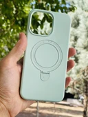 Zipax Apple iPhone 15 Plus Kılıf MgSafe Özellikli Standlı Pastel Renkler Azn-Reggal thumbnail 1