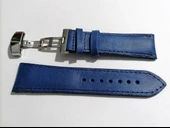 Fado Her Saate Uygun  Kelebek  Toka   22 MM    Hakiki Deri (280)  gumus  toka  mavi thumbnail 2