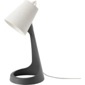 IKEA 34 x 48 Svallet Dekoratif Çalışma Lambası Plastik Kablosuz-Pilli E10 Gri - 1