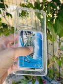 Zipax Xiaomi Poco X5 Pro Kılıf Şeffaf Kartlıklı Silikon Azn-SetraKart thumbnail 2