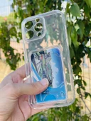 Zipax Apple iPhone 16 Pro Max Kılıf Şeffaf Kartlıklı Silikon Azn-SetraKart thumbnail 2