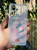 Zipax Realme C61 Kılıf Şeffaf Kartlıklı Silikon Azn-SetraKart thumbnail 1