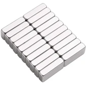 N35 20x10x5 mm Neodyum Magnet Köşeli, Nikel Kaplamalı, Güçlü ve Dayanıklı Neodyum Mıknatıs - 1