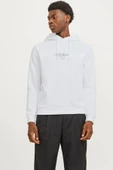 Jack&jones 12271193 Kapsonlu Erkek Sweat - Beyaz - 1