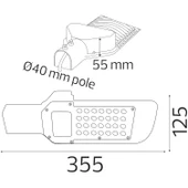 HOROZ ORLANDO-30W BEYAZ LED SOKAK ARMATÜRÜ thumbnail 2