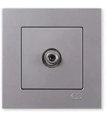 GÜNSAN EQONA M. GÜMÜŞ TEKLİ UYDU PRİZ (F.KON.) (MKZ) thumbnail 1