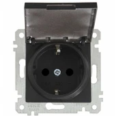 RİTA SİYAH KAPAKLI TOP.LI PRİZ (MKZ) thumbnail 1