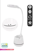 ACK 2,5W (BEYAZ-GÜNIŞIĞI) ŞARJLI DOKUNMATİK DİMLİ BEYAZ MASA LAMBASI thumbnail 2