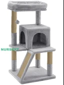 Nursoft Teraslı Dekoratif Kedi Tırmalama ve Oyun Evi - 2