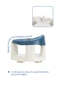 Babyjem Önden Açılır Banyo & Mama Oturağı İndigo Mavi - 6