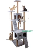 Cat City Rezidans Kedi Tırmalama ve Oyun Evi Çok Fonksiyonlu - 1