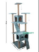 Cat City Rezidans Kedi Tırmalama ve Oyun Evi Çok Fonksiyonlu thumbnail 4