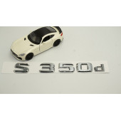 S350d Bagaj Krom ABS 3M 3D Yazı Logo - 3