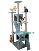 Cat City Rezidans Kedi Tırmalama ve Oyun Evi Çok Fonksiyonlu thumbnail 1