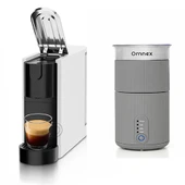 Omnex Ox-pro Kapsüllü Espresso Makinesi Beyaz & Swifo Max Süt Köpürtücü thumbnail 1