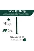Profil Direk 120 Cm - Çim Çit Direği Panel Çit Direği 2 Adet - 1