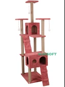 Cat City Rezidans Kedi Tırmalama ve Oyun Evi Çok Fonksiyonlu thumbnail 2