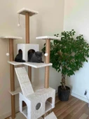 Cat City Rezidans Kedi Tırmalama ve Oyun Evi Çok Fonksiyonlu thumbnail 3