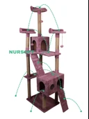 Cat City Yeni Rezidans 3 Stepli Tırmalama ve Eğlenceli Kedi Oyun Evi thumbnail 3