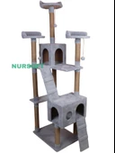 Cat City Yeni Rezidans 3 Stepli Tırmalama ve Eğlenceli Kedi Oyun Evi thumbnail 2