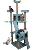 Cat City Yeni Rezidans 3 Stepli Tırmalama ve Eğlenceli Kedi Oyun Evi thumbnail 1