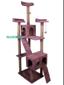 Cat City Yeni Rezidans 3 Stepli Tırmalama ve Eğlenceli Kedi Oyun Evi thumbnail 2