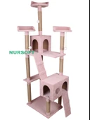 Cat City Yeni Rezidans 3 Stepli Tırmalama ve Eğlenceli Kedi Oyun Evi thumbnail 2