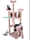 Cat City Yeni Rezidans 3 Stepli Tırmalama ve Eğlenceli Kedi Oyun Evi thumbnail 1