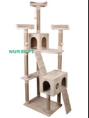 Cat City Yeni Rezidans 3 Stepli Tırmalama ve Eğlenceli Kedi Oyun Evi thumbnail 2