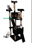 Cat City Yeni Rezidans 3 Stepli Tırmalama ve Eğlenceli Kedi Oyun Evi thumbnail 1