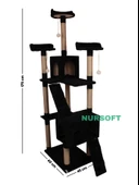 Cat City Yeni Rezidans 3 Stepli Tırmalama ve Eğlenceli Kedi Oyun Evi thumbnail 4