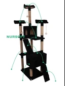 Cat City Yeni Rezidans 3 Stepli Tırmalama ve Eğlenceli Kedi Oyun Evi thumbnail 3