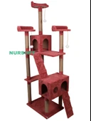 Cat City Yeni Rezidans 3 Stepli Tırmalama ve Eğlenceli Kedi Oyun Evi thumbnail 2