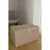 Kahverengi Çok Amaçlı Düzenleyici Kutu Organizer Cırt Cırtlı Hurç Mega Plus Boy 40cm X 30cm X 70cm (3 Adet) - 1