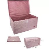 Kahverengi Çok Amaçlı Düzenleyici Kutu Organizer Cırt Cırtlı Hurç Mega Plus Boy 40cm X 30cm X 70cm (3 Adet) - 3