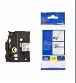 Brother TZE-FX261 36 mm Beyaz Üzerine Siyah Esnek Etiket 8 Metre thumbnail 1