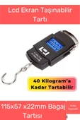 Özel Üretim Lcd Ekran Bavul Ağırlık Tartı Dijital Çok Amaçlı Taşınabilir Bagaj Tartısı Max 40 Kg - 1