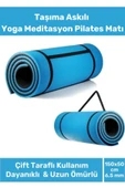 Premium Antibakteriyel Silinebilir Çift Taraflı Kaymaz Silinebilir Yoga Meditasyon Minderi 6,5mm Mat - 1