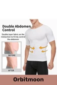 Yeni Ürün Bel Göğüs Dik Duruş Jinekomasti Toparlayıcı Erkek Extra Göbek Sıkılaştırıcı Korse Atlet thumbnail 5