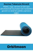 Premium Antibakteriyel Silinebilir Çift Taraflı Kaymaz Silinebilir Yoga Meditasyon Minderi 6,5mm Mat - 3