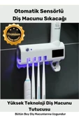 Yeni Seri Güneş Enerjili Usb Şarjlı Diş Macun Sıkacağı Sterilizatörlü 4 Adet Diş Fırçalığı Tutucu thumbnail 1