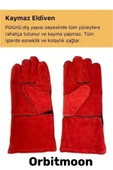 Premium Seri Isıya Dayanıklı Kaynak Yangın Su Geçirmez Çok Amaçlı Yanmaz Deri Eldiven - 2