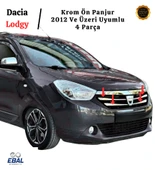 Dacia Lodgy Krom Ön Panjur 4 Parça 2012 Ve Üzeri Paslanmaz Çelik thumbnail 4