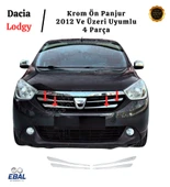 Dacia Lodgy Krom Ön Panjur 4 Parça 2012 Ve Üzeri Paslanmaz Çelik thumbnail 1