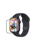 Apple Watch 8 7 41mm Uyumlu Watch Ekran Koruyucu Darbelere Dayanıklı Tam Kaplayan Esnek Nano Cam thumbnail 2
