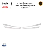 Dacia Lodgy Krom Ön Panjur 4 Parça 2012 Ve Üzeri Paslanmaz Çelik thumbnail 3