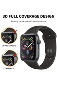 Apple Watch 45mm Uyumlu Koruyucu Ekranı Tam Kaplayan Parmak İzi Bırakmayan Nano 3D Mat Ekran Koruma thumbnail 4